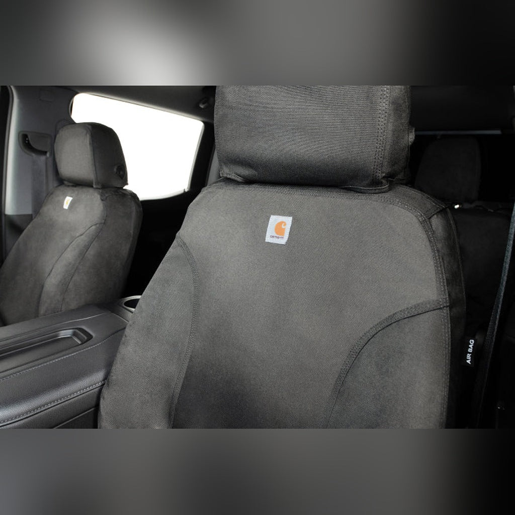 Covercraft Carhartt Super Dux SeatSaver Custom Seat Cover - Second Row, Gravel | 2019-2020 Ford F150 - Stateside Performance - Seat Covers - Covercraft - Covercraft Carhartt Super Dux SeatSaver Custom Seat Cover - Second Row, Gravel | 2019-2020 Ford F150