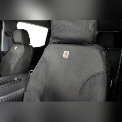 Covercraft Carhartt Super Dux SeatSaver Custom Seat Cover - Second Row, Gravel | 2019-2020 Ford F150 - Stateside Performance - Seat Covers - Covercraft - Covercraft Carhartt Super Dux SeatSaver Custom Seat Cover - Second Row, Gravel | 2019-2020 Ford F150
