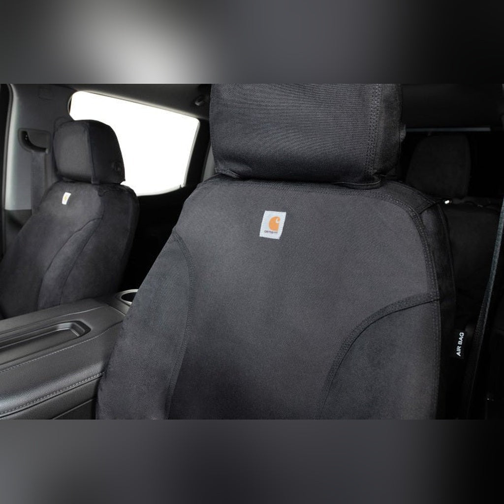 Covercraft Carhartt Super Dux SeatSaver Second Row Seat Covers - Black | 2020-2026 Chevy Silverado 3500HD - Stateside Performance - Seat Covers - Covercraft - Covercraft Carhartt Super Dux SeatSaver Second Row Seat Covers - Black | 2020-2026 Chevy Silverado 3500HD
