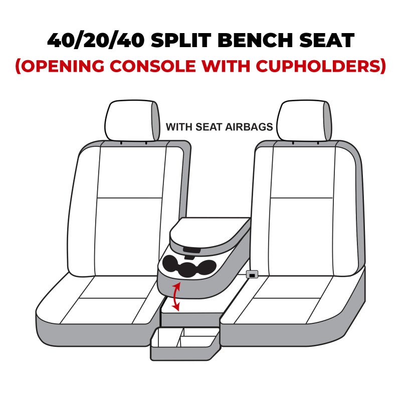 Covercraft SeatSaver Polycotton Custom Front Row Seat Covers - Charcoal | 2019-2026 Ram 2500 - Stateside Performance - Seat Covers - Covercraft - Covercraft SeatSaver Polycotton Custom Front Row Seat Covers - Charcoal | 2019-2026 Ram 2500