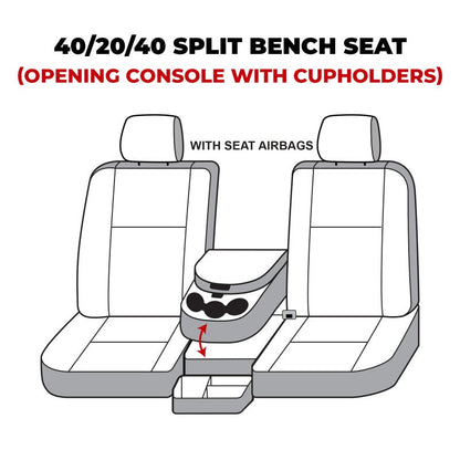Covercraft SeatSaver Polycotton Custom Front Row Seat Covers - Charcoal | 2019-2026 Ram 2500 - Stateside Performance - Seat Covers - Covercraft - Covercraft SeatSaver Polycotton Custom Front Row Seat Covers - Charcoal | 2019-2026 Ram 2500