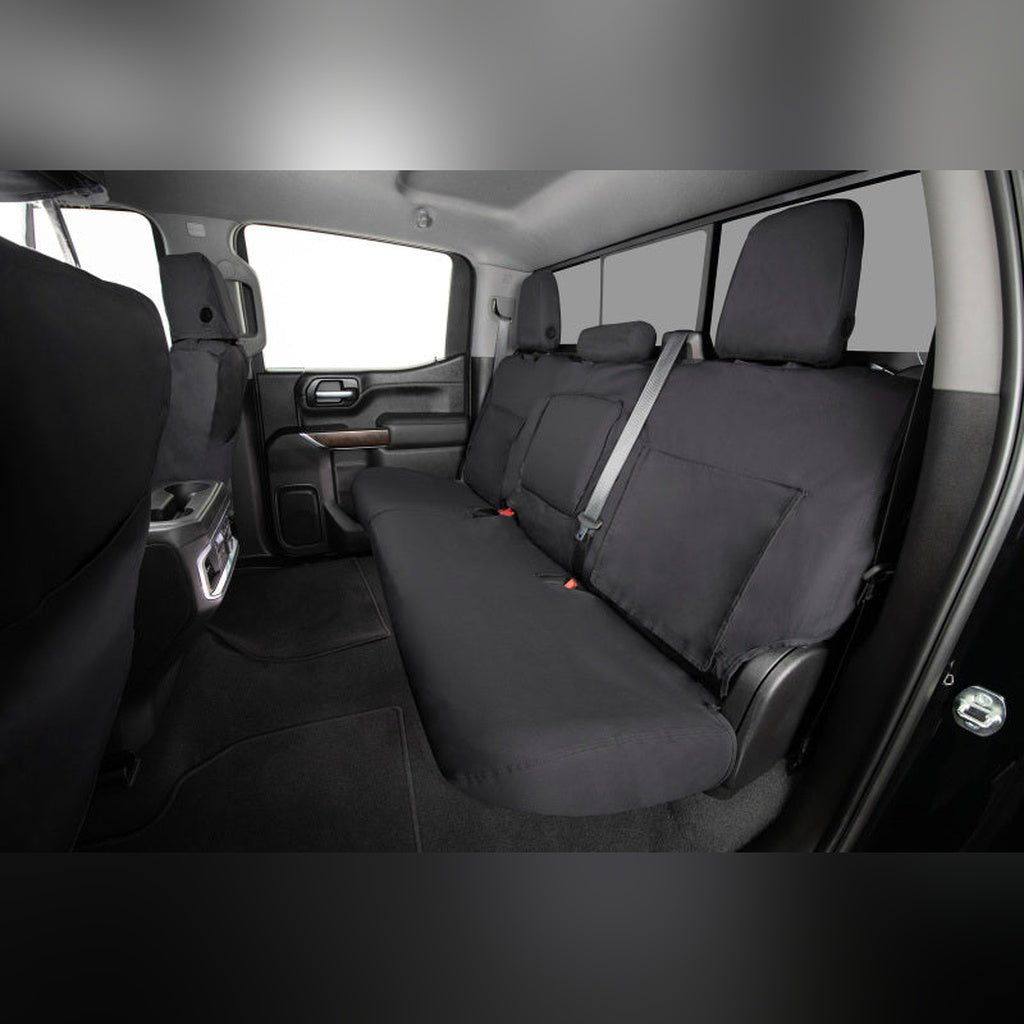 Covercraft SeatSaver Polycotton Front Row Seat Covers - Charcoal | 2019 - 2026 Chevy Silverado 1500 - Stateside Performance - Seat Covers - Covercraft - Covercraft SeatSaver Polycotton Front Row Seat Covers - Charcoal | 2019 - 2026 Chevy Silverado 1500