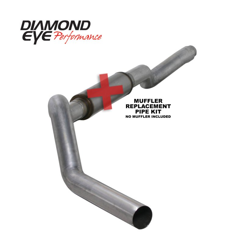 Diamond Eye 5in Cat-Back Exhaust Muffler Replacement Pipe - Aluminized | 2007 Chevy Silverado 3500HD - Stateside Performance - Catback - Diamond Eye Performance - Diamond Eye 5in Cat-Back Exhaust Muffler Replacement Pipe - Aluminized | 2007 Chevy Silverado 3500HD