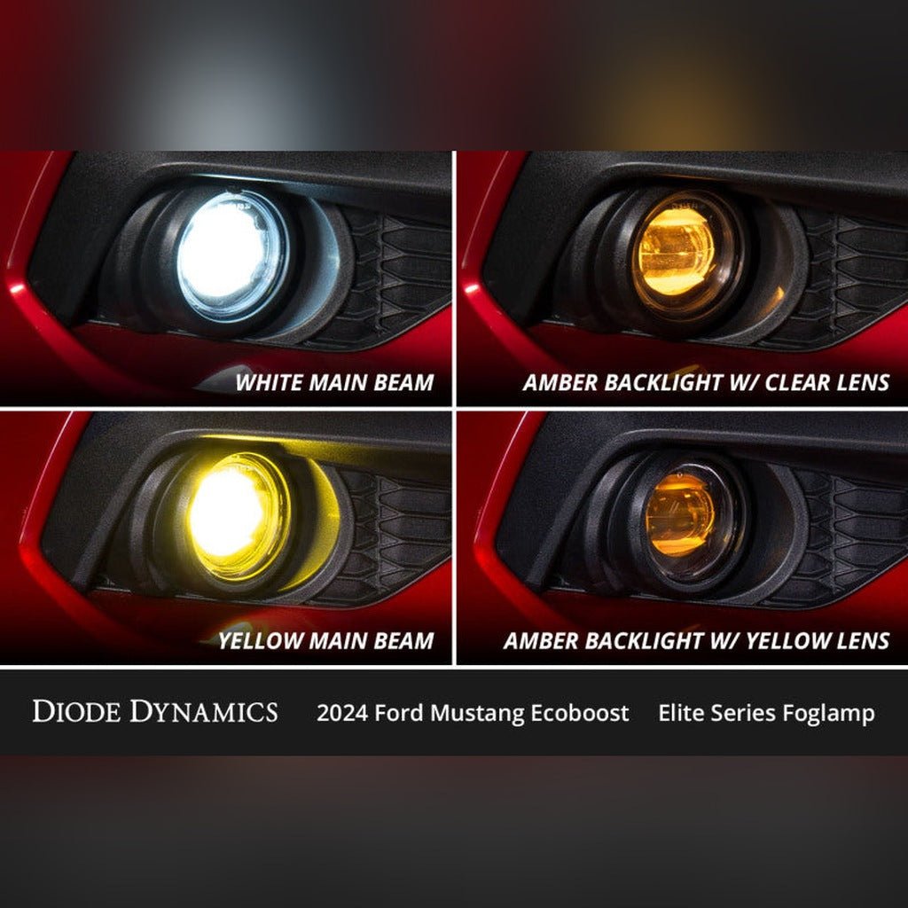 Diode Dynamics Elite Series Add-On Fog Lamp Kit - White | 2024-2026 Ford Mustang - Stateside Performance - Light Bars & Cubes - Diode Dynamics - Diode Dynamics Elite Series Add-On Fog Lamp Kit - White | 2024-2026 Ford Mustang