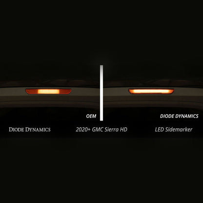 Diode Dynamics LED Sequential Sidemarkers - Smoked | 2020 - 2023 GMC Sierra 2500HD - Stateside Performance - Light Accessories and Wiring - Diode Dynamics - Diode Dynamics LED Sequential Sidemarkers - Smoked | 2020 - 2023 GMC Sierra 2500HD