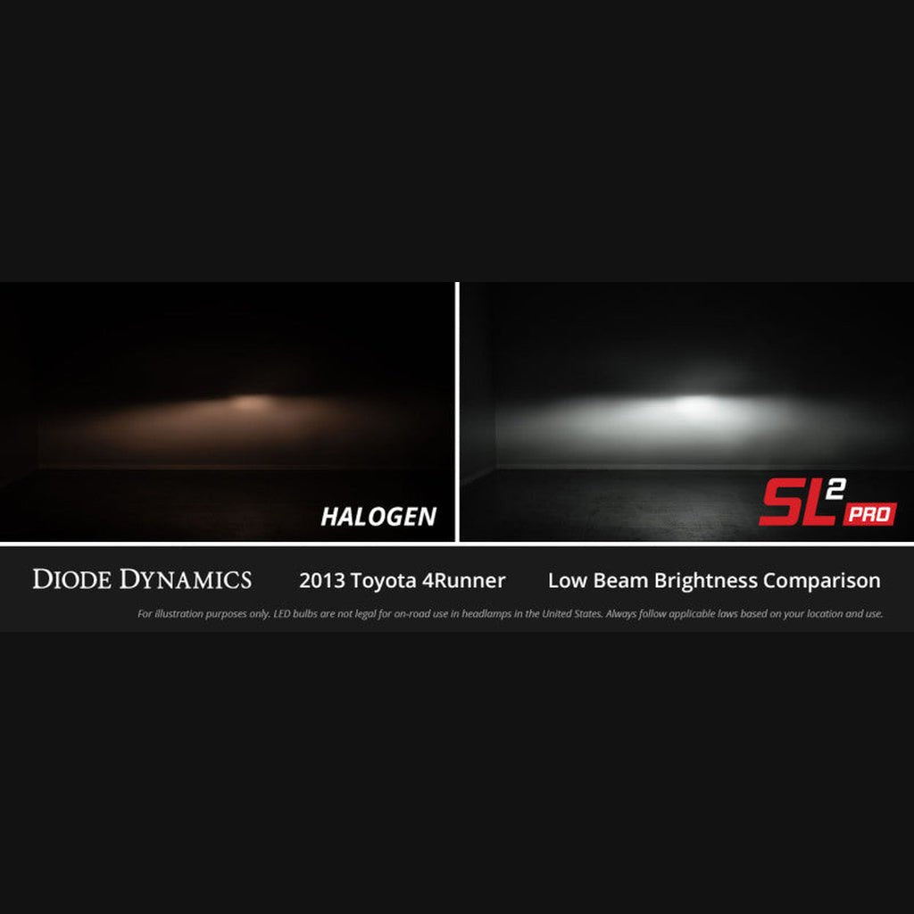 Diode Dynamics SL2 LED Fog Light Bulbs - H11/H8/H9 White w/ AntiFlicker Modules (Pair) | 2009 Dodge Ram 2500 - Stateside Performance - Bulbs - Diode Dynamics - Diode Dynamics SL2 LED Fog Light Bulbs - H11/H8/H9 White w/ AntiFlicker Modules (Pair) | 2009 Dodge Ram 2500
