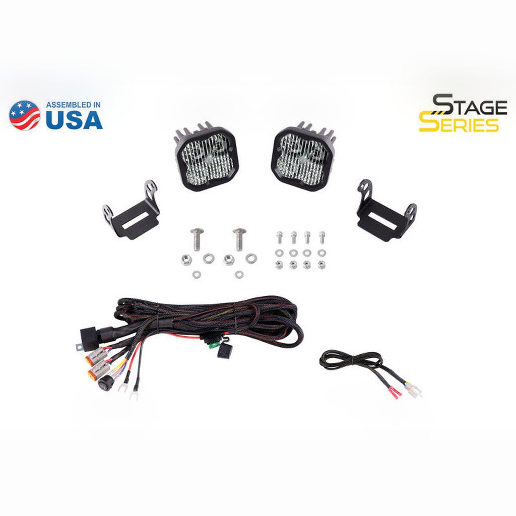 Diode Dynamics SS3 LED Ditch Light Kit - White Combo | 2022-2025 Ford Bronco Raptor - Stateside Performance - Light Bars & Cubes - Diode Dynamics - Diode Dynamics SS3 LED Ditch Light Kit - White Combo | 2022-2025 Ford Bronco Raptor