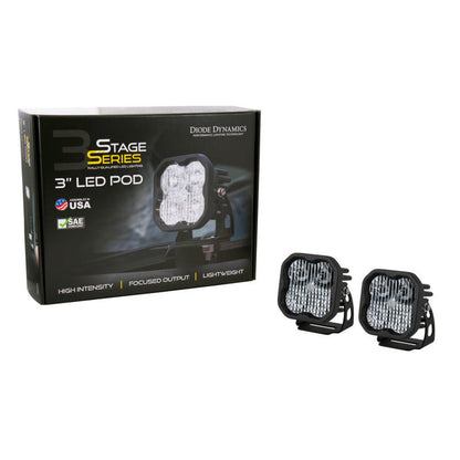 Diode Dynamics SS3 LED Ditch Light Kit - White Combo | 2022-2025 Ford Bronco Raptor - Stateside Performance - Light Bars & Cubes - Diode Dynamics - Diode Dynamics SS3 LED Ditch Light Kit - White Combo | 2022-2025 Ford Bronco Raptor