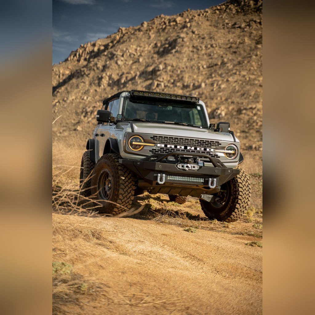 DV8 Offroad A - Pillar Dual Light Pod Drop Mounts | 2021 - 2026 Ford Bronco - Stateside Performance - Light Mounts - DV8 Offroad - DV8 Offroad A - Pillar Dual Light Pod Drop Mounts | 2021 - 2026 Ford Bronco