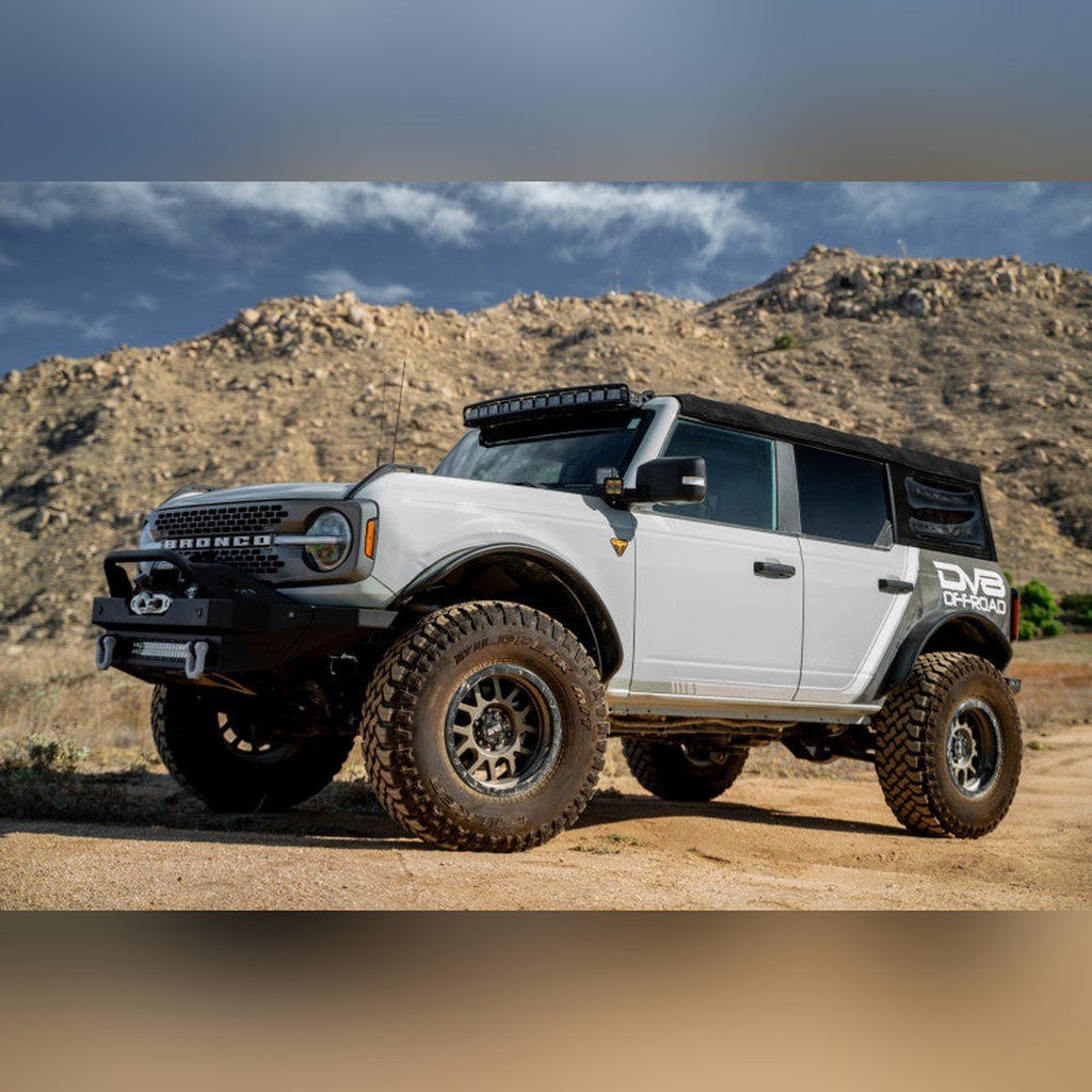 DV8 Offroad A - Pillar Dual Light Pod Drop Mounts | 2021 - 2026 Ford Bronco - Stateside Performance - Light Mounts - DV8 Offroad - DV8 Offroad A - Pillar Dual Light Pod Drop Mounts | 2021 - 2026 Ford Bronco