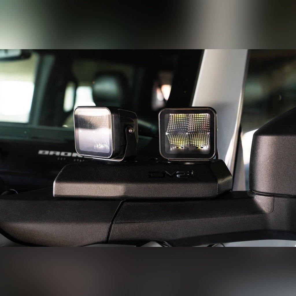 DV8 Offroad A - Pillar Pod Light Mounts | 2021 - 2026 Ford Bronco - Stateside Performance - Light Mounts - DV8 Offroad - DV8 Offroad A - Pillar Pod Light Mounts | 2021 - 2026 Ford Bronco
