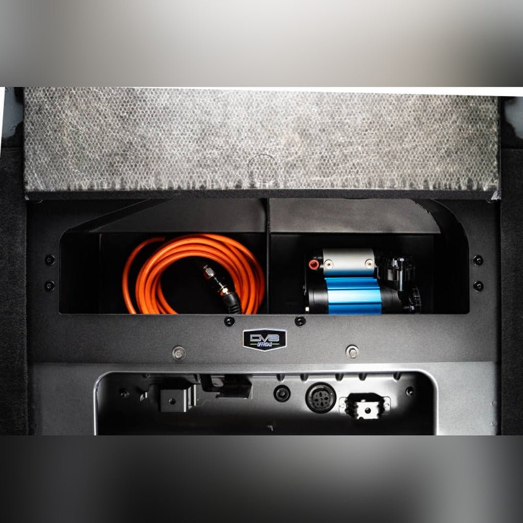 DV8 Offroad Air Compressor Mount & Storage Box | 2021 - 2025 Ford Bronco - Stateside Performance - Air Compressors - DV8 Offroad - DV8 Offroad Air Compressor Mount & Storage Box | 2021 - 2025 Ford Bronco
