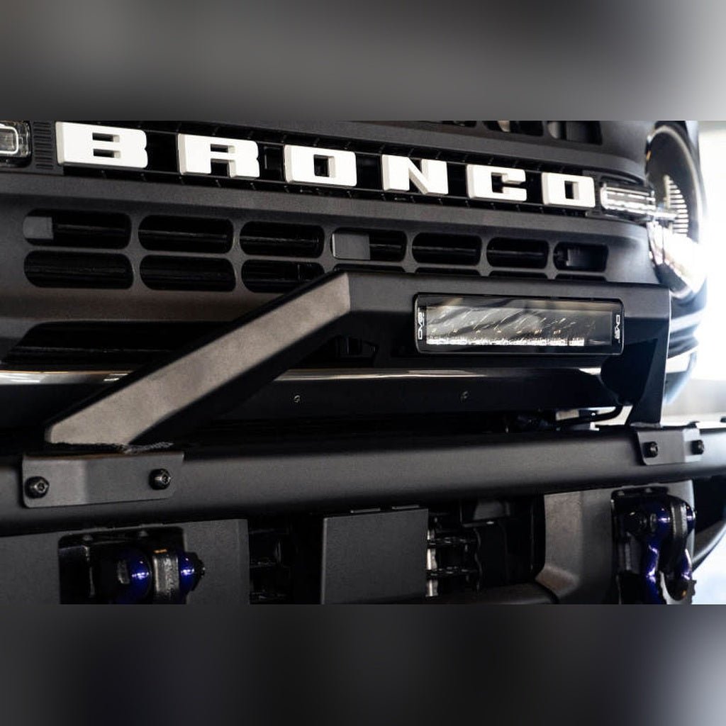 DV8 Offroad Bull Bar for Factory Modular Front Bumper | 2021 - 2026 Ford Bronco - Stateside Performance - Bumpers - Steel - DV8 Offroad - DV8 Offroad Bull Bar for Factory Modular Front Bumper | 2021 - 2026 Ford Bronco