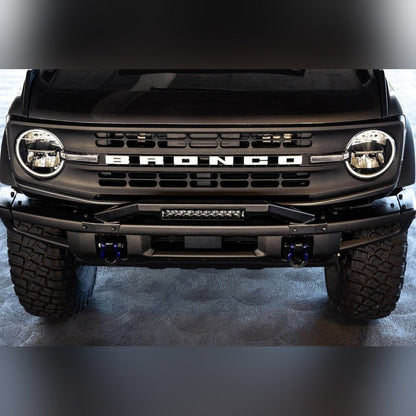 DV8 Offroad Bull Bar for Factory Modular Front Bumper | 2021 - 2026 Ford Bronco - Stateside Performance - Bumpers - Steel - DV8 Offroad - DV8 Offroad Bull Bar for Factory Modular Front Bumper | 2021 - 2026 Ford Bronco