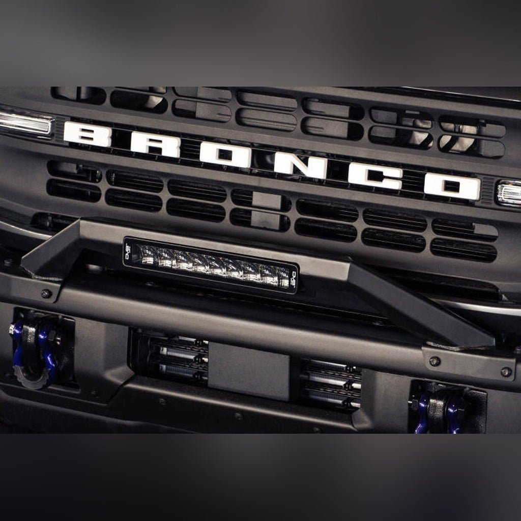 DV8 Offroad Bull Bar for Factory Modular Front Bumper | 2021 - 2026 Ford Bronco - Stateside Performance - Bumpers - Steel - DV8 Offroad - DV8 Offroad Bull Bar for Factory Modular Front Bumper | 2021 - 2026 Ford Bronco
