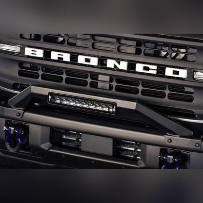 DV8 Offroad Bull Bar for Factory Modular Front Bumper | 2021 - 2026 Ford Bronco - Stateside Performance - Bumpers - Steel - DV8 Offroad - DV8 Offroad Bull Bar for Factory Modular Front Bumper | 2021 - 2026 Ford Bronco