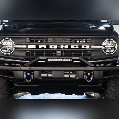 DV8 Offroad Bull Bar for Factory Modular Front Bumper | 2021 - 2026 Ford Bronco - Stateside Performance - Bumpers - Steel - DV8 Offroad - DV8 Offroad Bull Bar for Factory Modular Front Bumper | 2021 - 2026 Ford Bronco