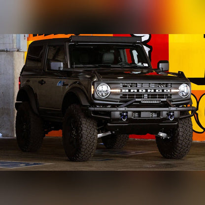 DV8 Offroad Bull Bar for Factory Modular Front Bumper | 2021 - 2026 Ford Bronco - Stateside Performance - Bumpers - Steel - DV8 Offroad - DV8 Offroad Bull Bar for Factory Modular Front Bumper | 2021 - 2026 Ford Bronco