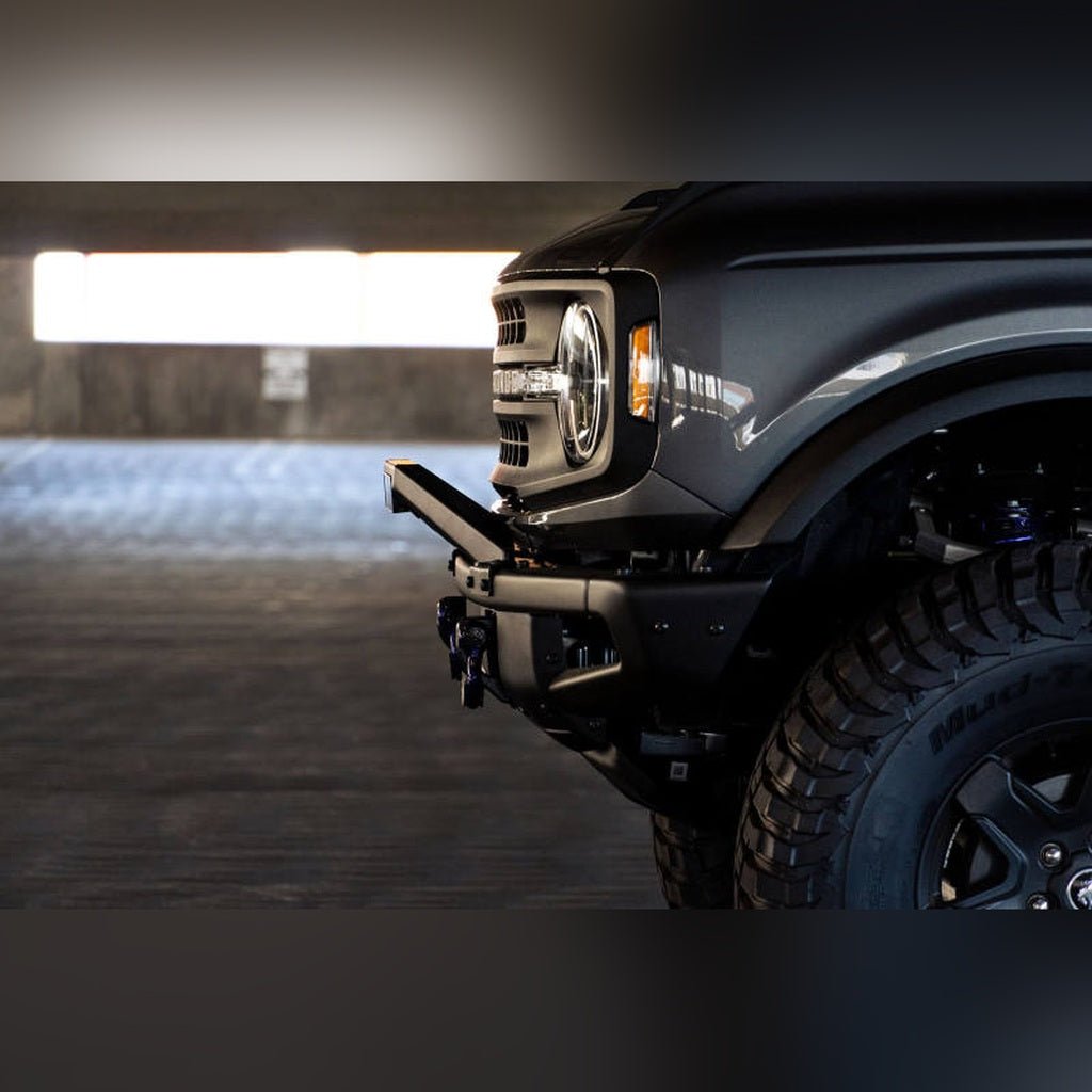 DV8 Offroad Bull Bar for Factory Modular Front Bumper | 2021 - 2026 Ford Bronco - Stateside Performance - Bumpers - Steel - DV8 Offroad - DV8 Offroad Bull Bar for Factory Modular Front Bumper | 2021 - 2026 Ford Bronco