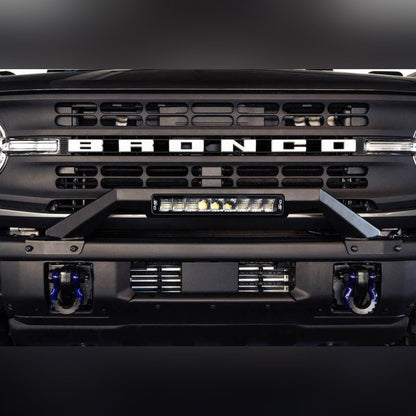 DV8 Offroad Bull Bar for Factory Modular Front Bumper | 2021 - 2026 Ford Bronco - Stateside Performance - Bumpers - Steel - DV8 Offroad - DV8 Offroad Bull Bar for Factory Modular Front Bumper | 2021 - 2026 Ford Bronco