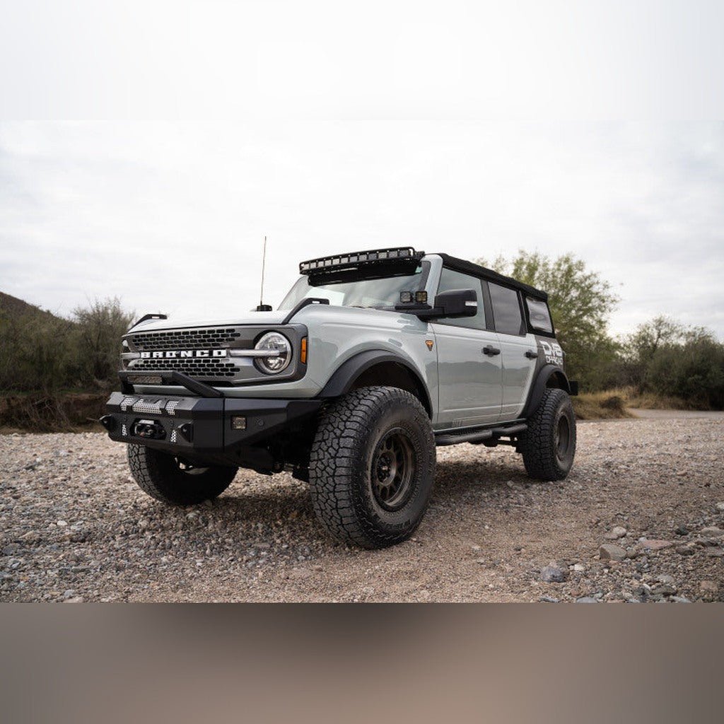 DV8 Offroad Curved Light Bracket for 12 3in Pod Lights | 2021 - 2026 Ford Bronco - Stateside Performance - Light Mounts - DV8 Offroad - DV8 Offroad Curved Light Bracket for 12 3in Pod Lights | 2021 - 2026 Ford Bronco