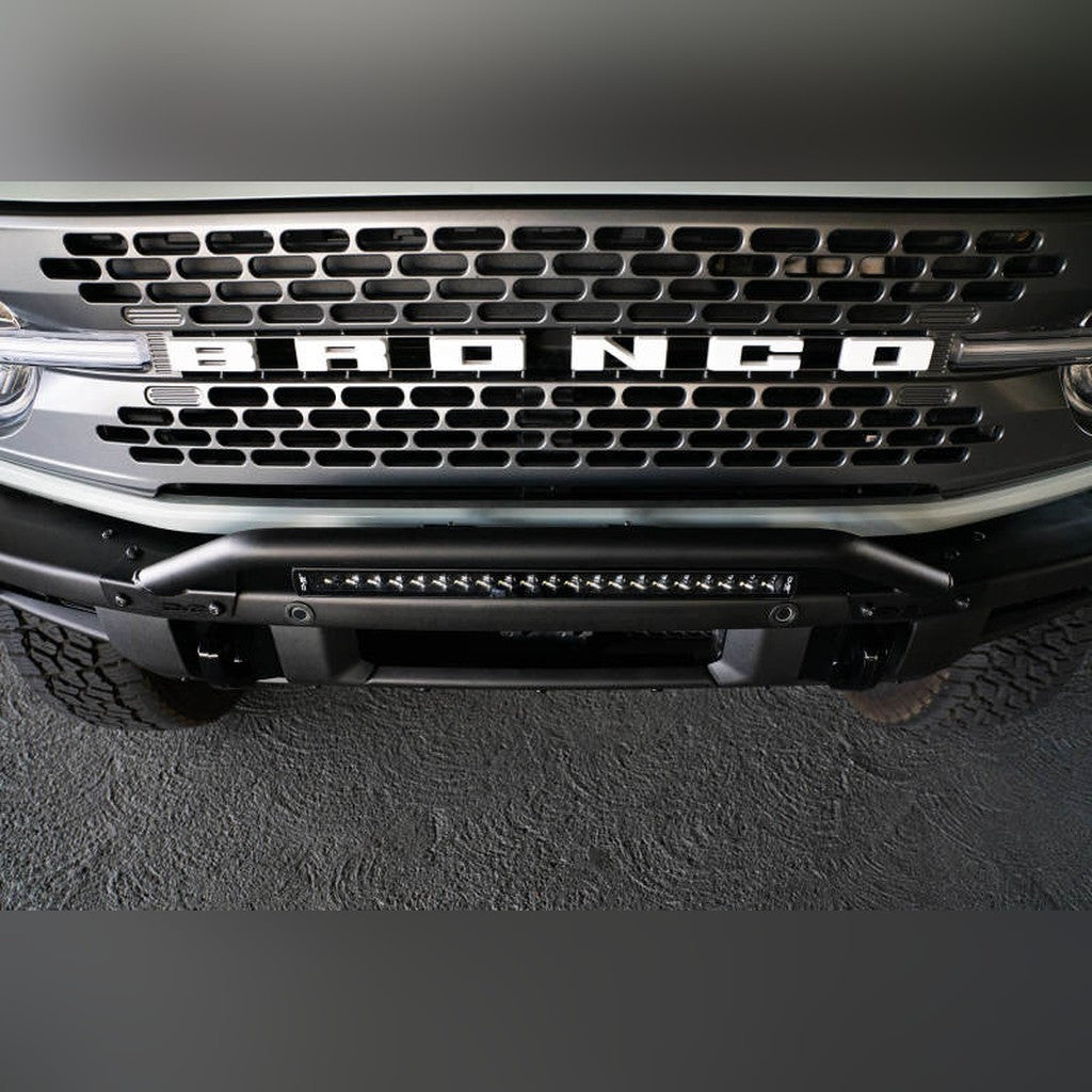 DV8 Offroad Factory Bumper Bull Bar - Black | 2021 - 2026 Ford Bronco - Stateside Performance - Light Mounts - DV8 Offroad - DV8 Offroad Factory Bumper Bull Bar - Black | 2021 - 2026 Ford Bronco