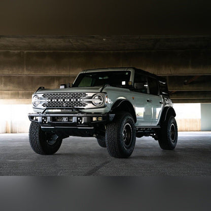 DV8 Offroad Factory Bumper Bull Bar - Black | 2021 - 2026 Ford Bronco - Stateside Performance - Light Mounts - DV8 Offroad - DV8 Offroad Factory Bumper Bull Bar - Black | 2021 - 2026 Ford Bronco