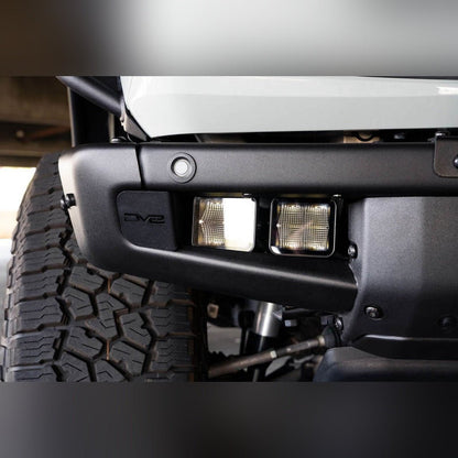 DV8 Offroad Factory Bumper Pocket Light Mount with 3in LED Pods | 2021 - 2026 Ford Bronco - Stateside Performance - Light Mounts - DV8 Offroad - DV8 Offroad Factory Bumper Pocket Light Mount with 3in LED Pods | 2021 - 2026 Ford Bronco