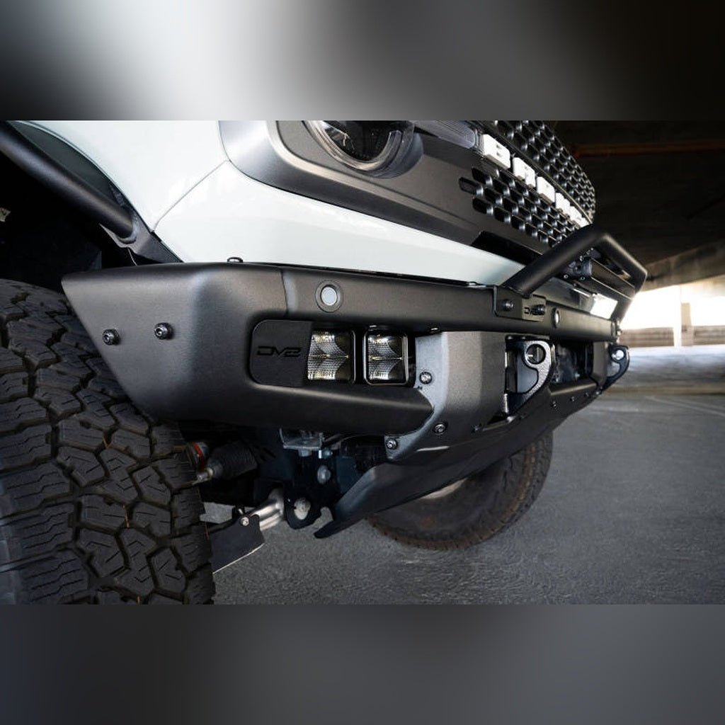 DV8 Offroad Factory Bumper Pocket Light Mount with 3in LED Pods | 2021 - 2026 Ford Bronco - Stateside Performance - Light Mounts - DV8 Offroad - DV8 Offroad Factory Bumper Pocket Light Mount with 3in LED Pods | 2021 - 2026 Ford Bronco