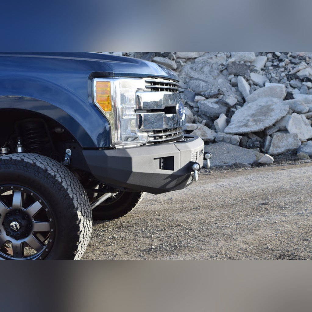 DV8 Offroad FBFF2 - 03 Modular Front Bumper | 2017 - 2021 Ford F350 Super Duty - Stateside Performance - Bumpers - Steel - DV8 Offroad - DV8 Offroad FBFF2 - 03 Modular Front Bumper | 2017 - 2021 Ford F350 Super Duty