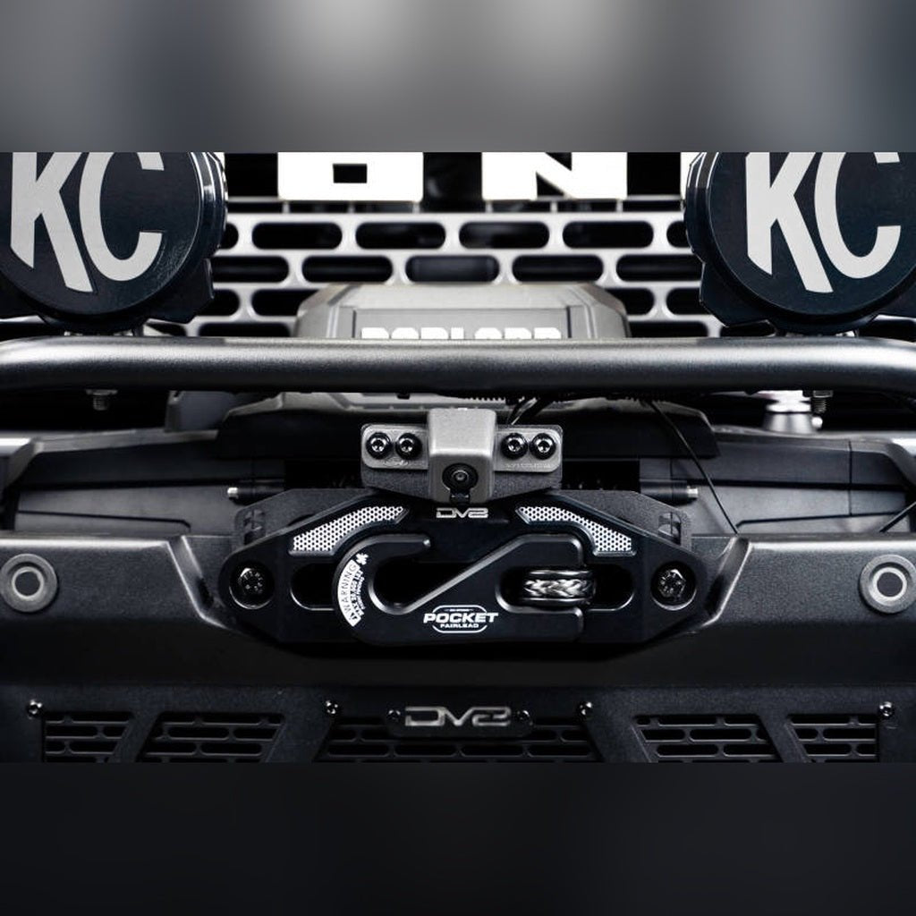 DV8 Offroad Front Camera Relocation Bracket | 2022-2026 Ford Bronco Raptor - Stateside Performance - License Plate Relocation - DV8 Offroad - DV8 Offroad Front Camera Relocation Bracket | 2022-2026 Ford Bronco Raptor