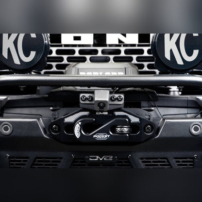 DV8 Offroad Front Camera Relocation Bracket | 2022-2026 Ford Bronco Raptor - Stateside Performance - License Plate Relocation - DV8 Offroad - DV8 Offroad Front Camera Relocation Bracket | 2022-2026 Ford Bronco Raptor