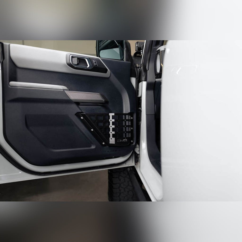 DV8 Offroad Front Door Pocket MOLLE Panels | 2021-2026 Ford Bronco - Stateside Performance - Exterior Trim - DV8 Offroad - DV8 Offroad Front Door Pocket MOLLE Panels | 2021-2026 Ford Bronco