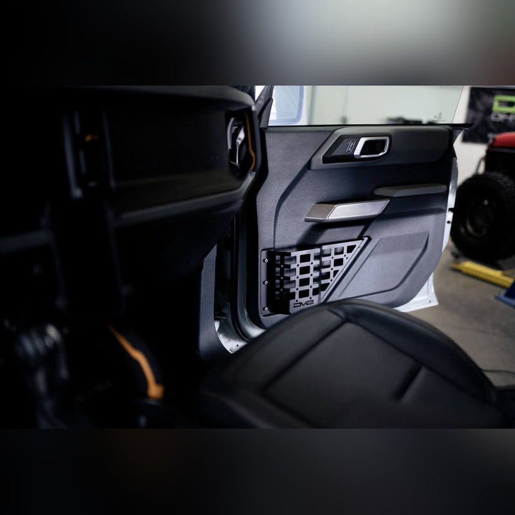 DV8 Offroad Front Door Pocket MOLLE Panels | 2022-2026 Ford Bronco Raptor - Stateside Performance - Exterior Trim - DV8 Offroad - DV8 Offroad Front Door Pocket MOLLE Panels | 2022-2026 Ford Bronco Raptor