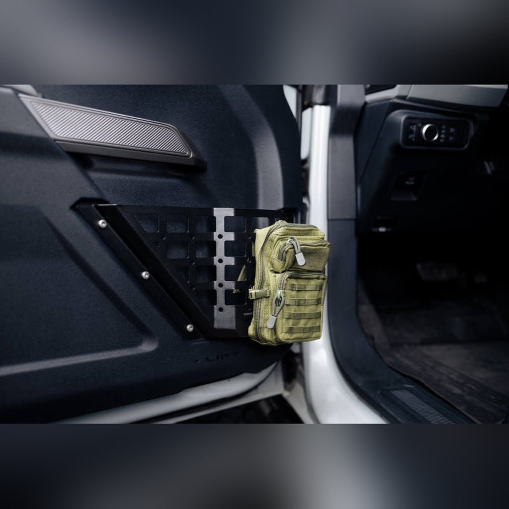 DV8 Offroad Front Door Pocket MOLLE Panels | 2022-2026 Ford Bronco Raptor - Stateside Performance - Exterior Trim - DV8 Offroad - DV8 Offroad Front Door Pocket MOLLE Panels | 2022-2026 Ford Bronco Raptor