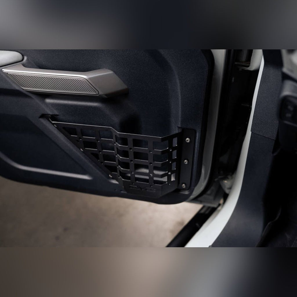 DV8 Offroad Front Door Pocket MOLLE Panels | 2022-2026 Ford Bronco Raptor - Stateside Performance - Exterior Trim - DV8 Offroad - DV8 Offroad Front Door Pocket MOLLE Panels | 2022-2026 Ford Bronco Raptor
