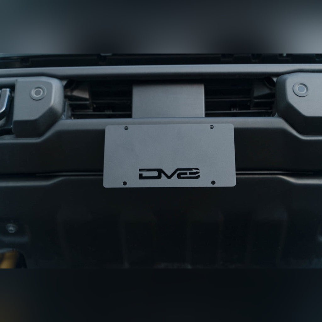 DV8 Offroad Front License Plate Mount | 2021 - 2026 Ford Bronco - Stateside Performance - License Plate Relocation - DV8 Offroad - DV8 Offroad Front License Plate Mount | 2021 - 2026 Ford Bronco