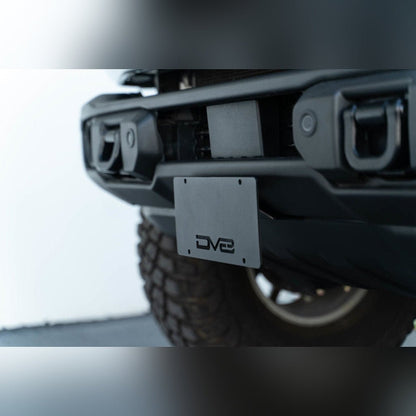 DV8 Offroad Front License Plate Mount | 2021 - 2026 Ford Bronco - Stateside Performance - License Plate Relocation - DV8 Offroad - DV8 Offroad Front License Plate Mount | 2021 - 2026 Ford Bronco