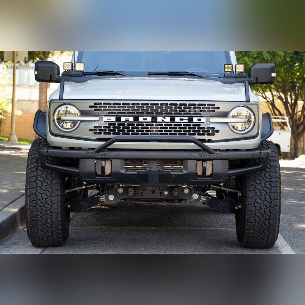 DV8 Offroad Front License Plate Relocation Bracket | 2021 - 2026 Ford Bronco - Stateside Performance - License Plate Relocation - DV8 Offroad - DV8 Offroad Front License Plate Relocation Bracket | 2021 - 2026 Ford Bronco