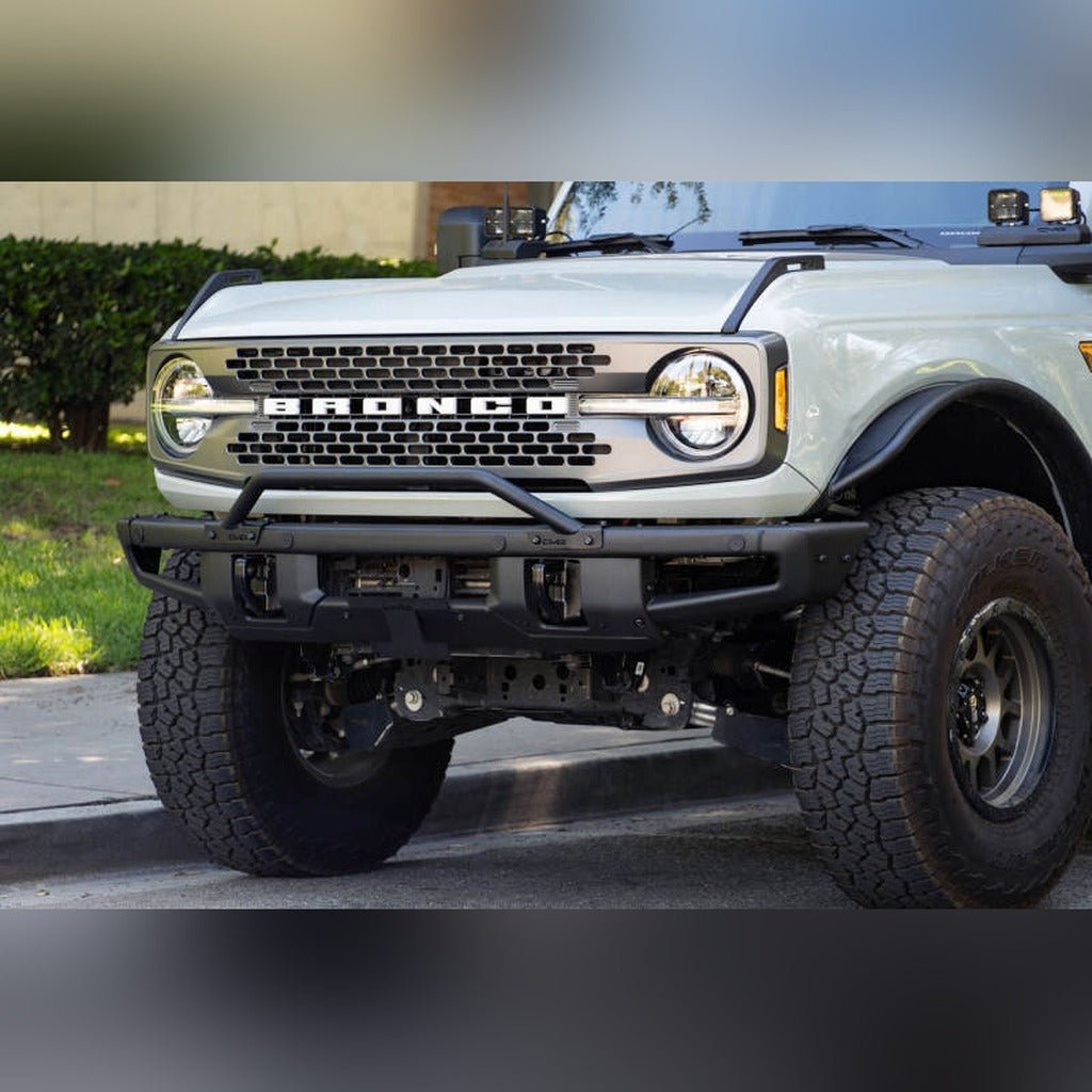 DV8 Offroad Front License Plate Relocation Bracket | 2021 - 2026 Ford Bronco - Stateside Performance - License Plate Relocation - DV8 Offroad - DV8 Offroad Front License Plate Relocation Bracket | 2021 - 2026 Ford Bronco
