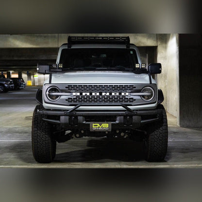 DV8 Offroad Front License Plate Relocation Bracket | 2021 - 2026 Ford Bronco - Stateside Performance - License Plate Relocation - DV8 Offroad - DV8 Offroad Front License Plate Relocation Bracket | 2021 - 2026 Ford Bronco