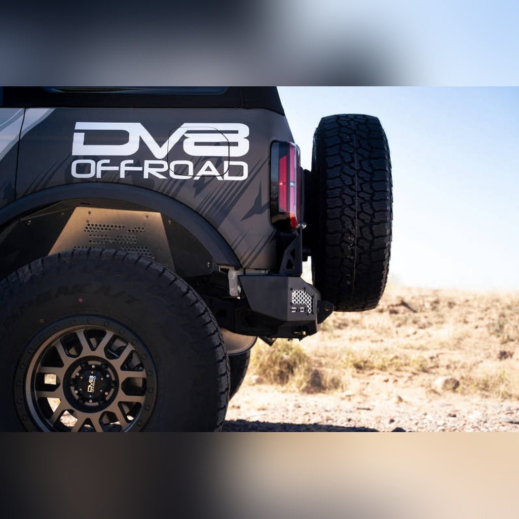 DV8 Offroad MTO Series Rear Bumper | 2021 - 2026 Ford Bronco - Stateside Performance - Light Mounts - DV8 Offroad - DV8 Offroad MTO Series Rear Bumper | 2021 - 2026 Ford Bronco