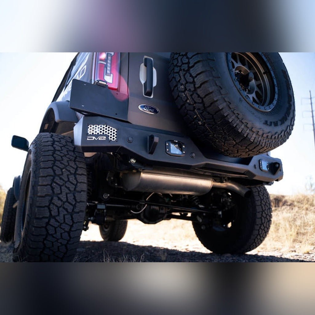 DV8 Offroad MTO Series Rear Bumper | 2021 - 2026 Ford Bronco - Stateside Performance - Light Mounts - DV8 Offroad - DV8 Offroad MTO Series Rear Bumper | 2021 - 2026 Ford Bronco