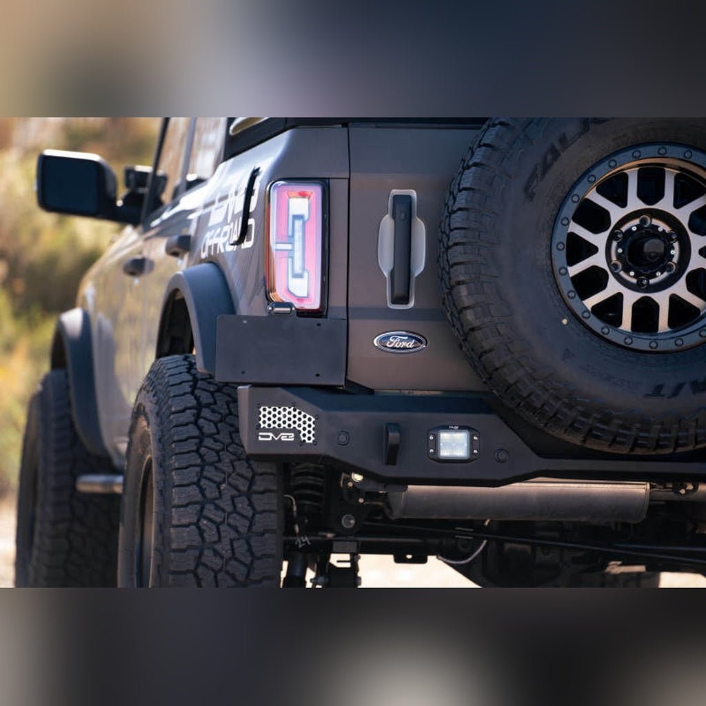 DV8 Offroad MTO Series Rear Bumper | 2021 - 2026 Ford Bronco - Stateside Performance - Light Mounts - DV8 Offroad - DV8 Offroad MTO Series Rear Bumper | 2021 - 2026 Ford Bronco
