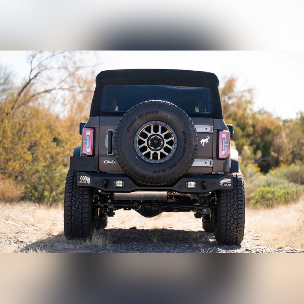 DV8 Offroad MTO Series Rear Bumper | 2021 - 2026 Ford Bronco - Stateside Performance - Light Mounts - DV8 Offroad - DV8 Offroad MTO Series Rear Bumper | 2021 - 2026 Ford Bronco