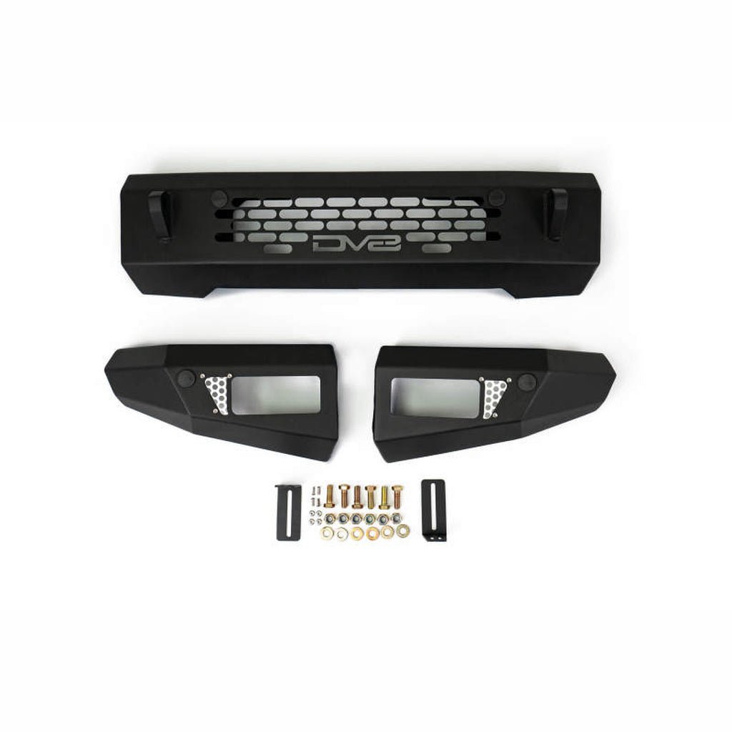 DV8 Offroad OE Plus Low - Profile Front Bumper | 2021 - 2026 Ford Bronco - Stateside Performance - Bumpers - Steel - DV8 Offroad - DV8 Offroad OE Plus Low - Profile Front Bumper | 2021 - 2026 Ford Bronco