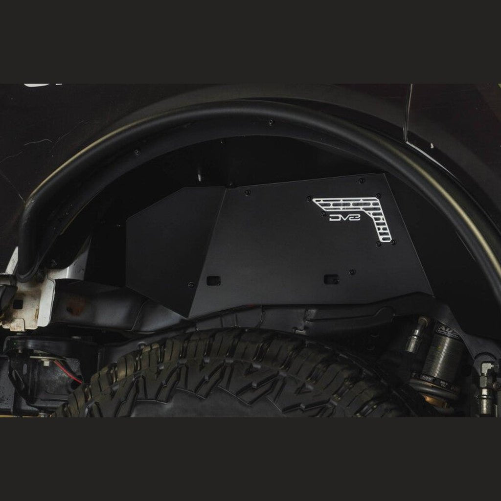 DV8 Offroad Rear Aluminum Inner Fenders - Black | 2021-2025 Ford Bronco - Stateside Performance - Wheel Well Liners - DV8 Offroad - DV8 Offroad Rear Aluminum Inner Fenders - Black | 2021-2025 Ford Bronco