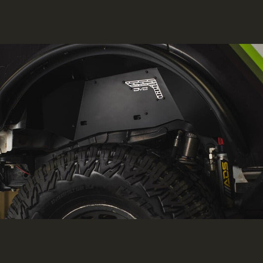 DV8 Offroad Rear Aluminum Inner Fenders - Black | 2021-2025 Ford Bronco - Stateside Performance - Wheel Well Liners - DV8 Offroad - DV8 Offroad Rear Aluminum Inner Fenders - Black | 2021-2025 Ford Bronco