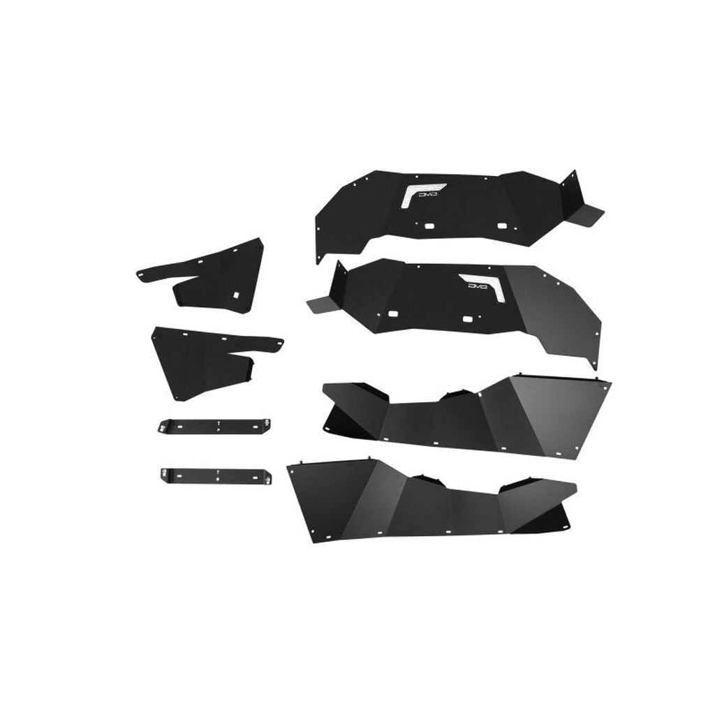 DV8 Offroad Rear Aluminum Inner Fenders - Black | 2021-2025 Ford Bronco - Stateside Performance - Wheel Well Liners - DV8 Offroad - DV8 Offroad Rear Aluminum Inner Fenders - Black | 2021-2025 Ford Bronco