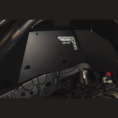 DV8 Offroad Rear Aluminum Inner Fenders - Black | 2022-2025 Ford Bronco Raptor - Stateside Performance - Wheel Well Liners - DV8 Offroad - DV8 Offroad Rear Aluminum Inner Fenders - Black | 2022-2025 Ford Bronco Raptor